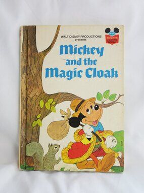 [Vintage] 1975 Walt Disney Mickey And The Magic Cloak Wonderful World Of Reading